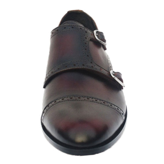 Johny Weber Handmade Painted and Crafted Double Monkstrap Shoes