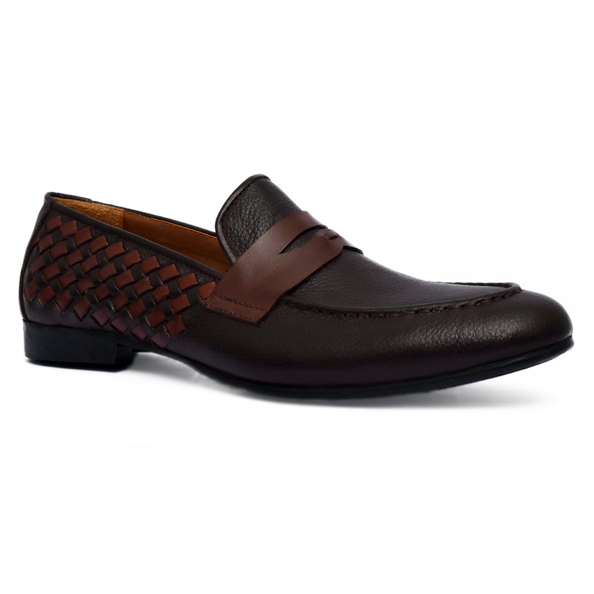 Johny Weber Handmade Brown Leather Casual Loafers