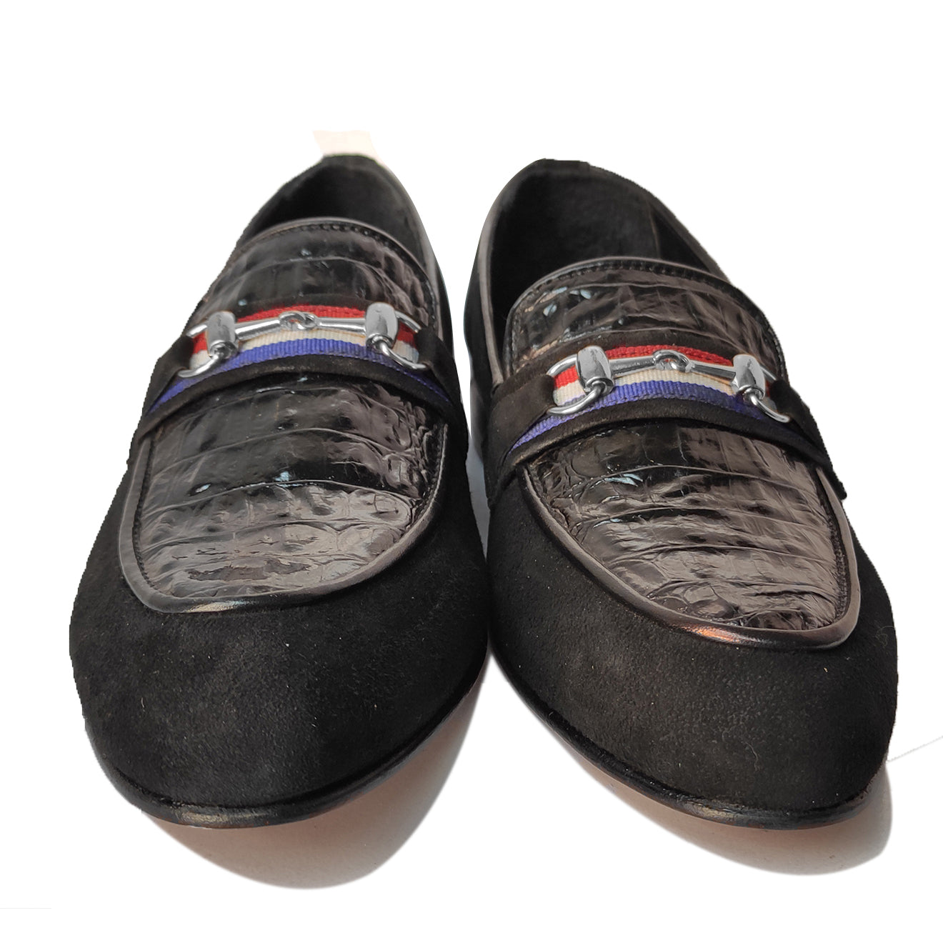 Johny Weber Handmade Patent Seude Mixed Loafers