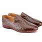 Johny Weber Handmade Loafers In Original Ostrich Leather - Johny Weber