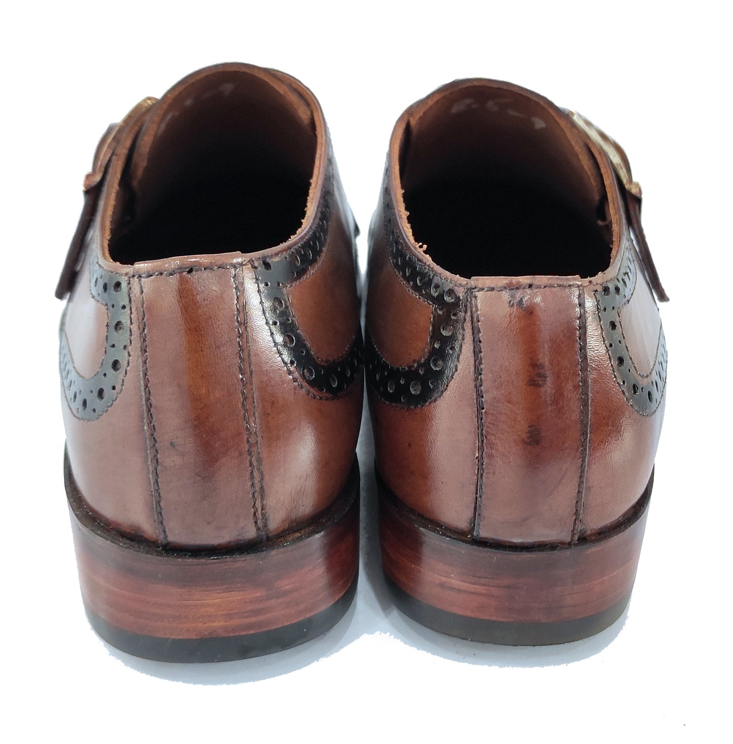 Johny Weber Handmade Brown Single Monk Strap Shoes