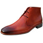 Johny Weber Handmade Redish Brown Leather Men Chukka Boots - Johny Weber