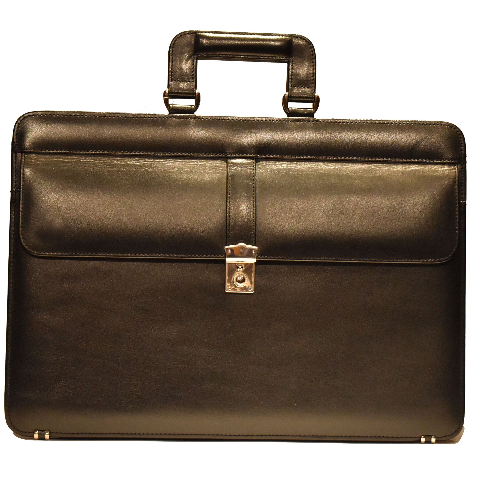 Johny Weber Handmade Classic Style Leather Briefcase - Johny Weber