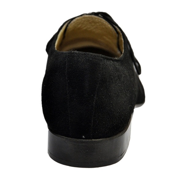 Johny Weber Handmade Black Suede Leather Shoes - Johny Weber