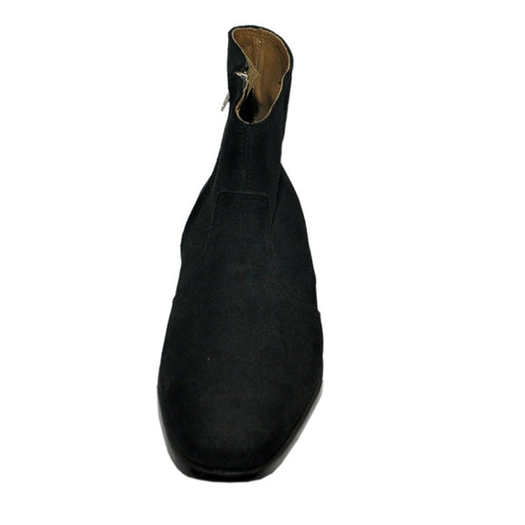 Johny Weber Handmade Black Suede Leather Men Boots - Johny Weber