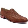 Johny Weber Handmade Oxfords In Original Ostrich Leather - Johny Weber