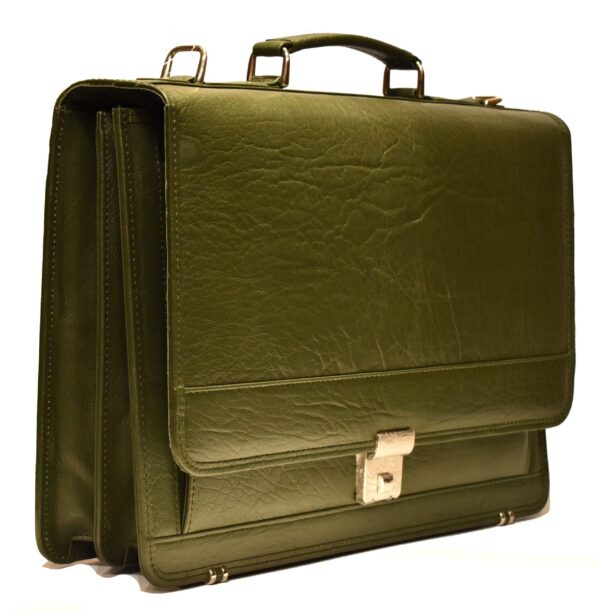 Johny Weber Handmade Messenger Style Leather Briefcase - Johny Weber