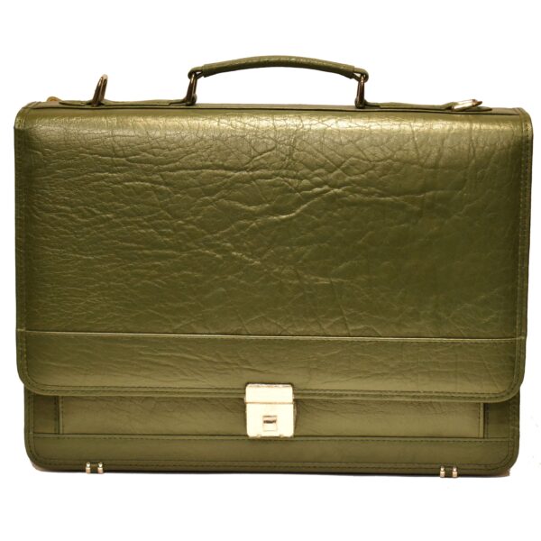 Johny Weber Handmade Messenger Style Leather Briefcase - Johny Weber