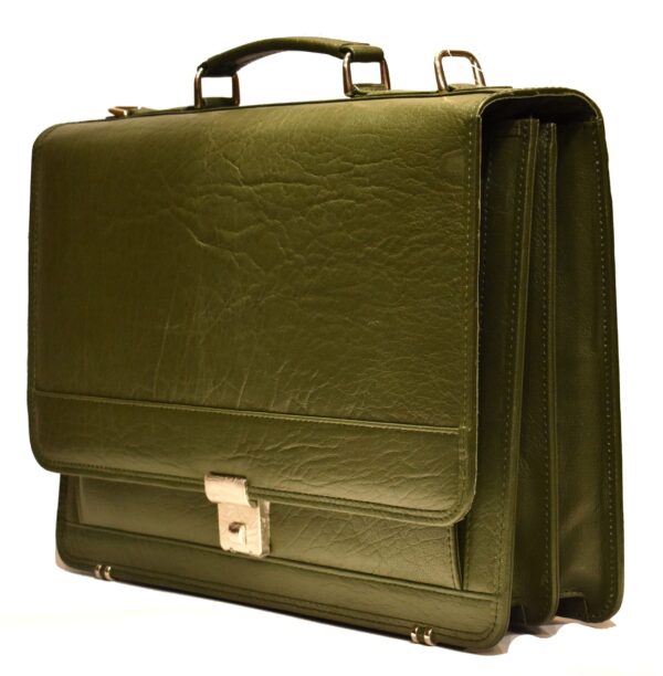 Johny Weber Handmade Messenger Style Leather Briefcase - Johny Weber