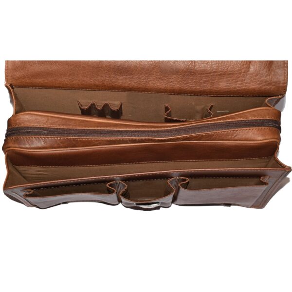 Johny Weber Handmade Classic Messenger Style Briefcase - Johny Weber