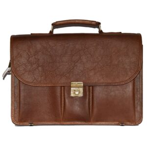 Johny Weber Handmade Classic Messenger Style Briefcase - Johny Weber