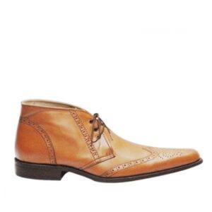 Johny Weber Handcrafted Brown Leather Chukka Boots