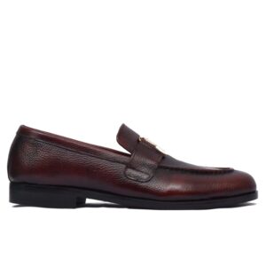 Johny Weber Handcrafted Terrasini Buckle Mild Leather Loafers