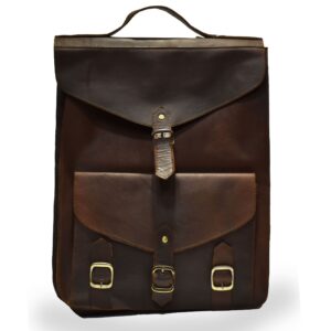 Johny Weber Handmade Flap-Over Antique Leather Backpack
